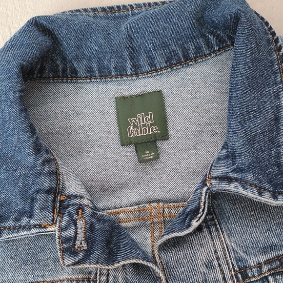 NWOT Wild Fable Cropped Denim Jacket - Picture 2 of 8